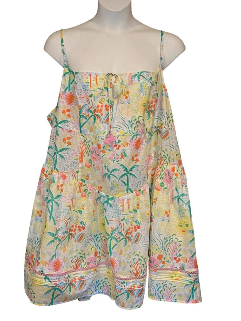 Roller Rabbit x Target Vacation Drop Waist Mini Dress Womens Plus Size 3X NWT